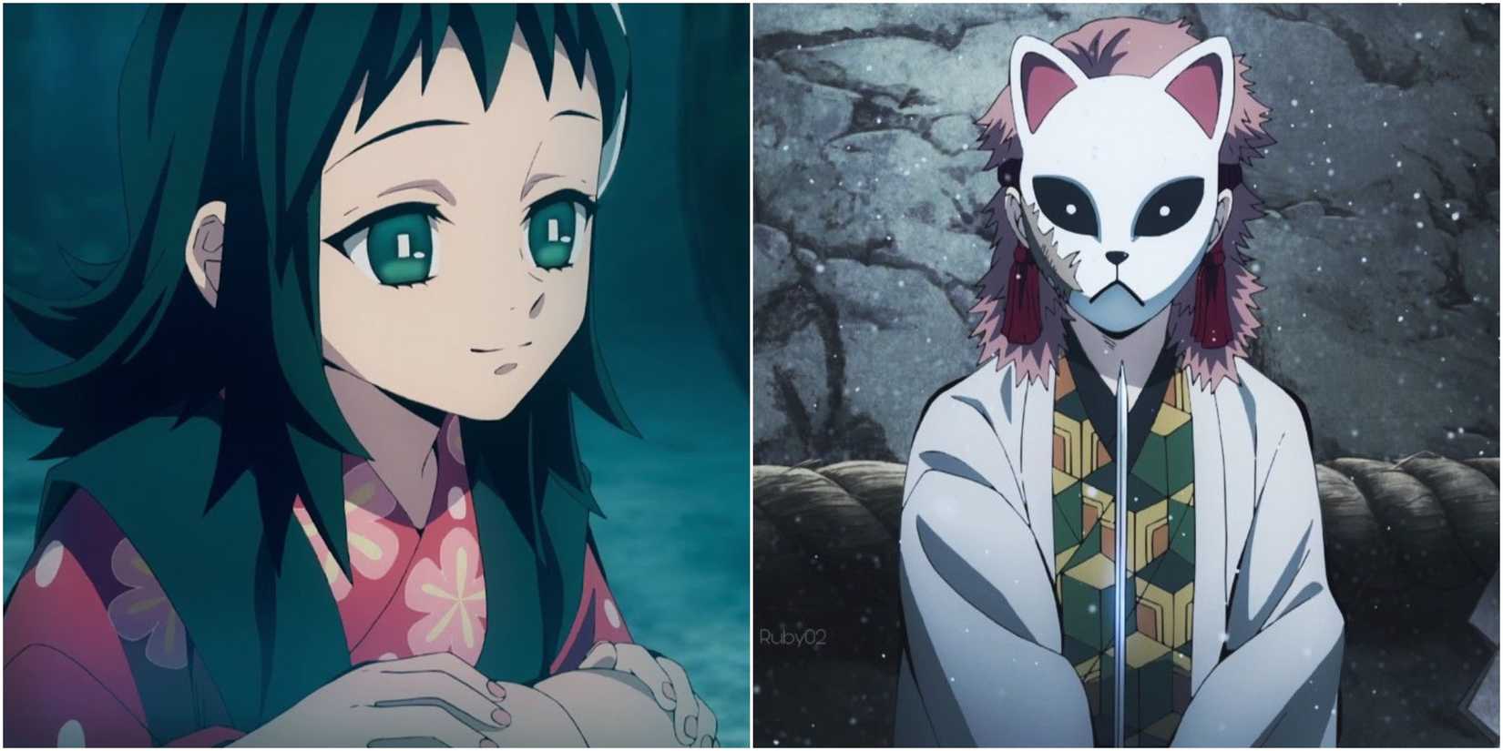 Collage Of Sabito & Makomo From Demon Slayer